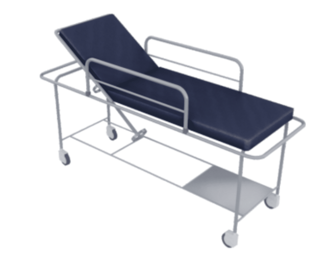 STRETCHER TROLLEY (Adjustable Head Side)